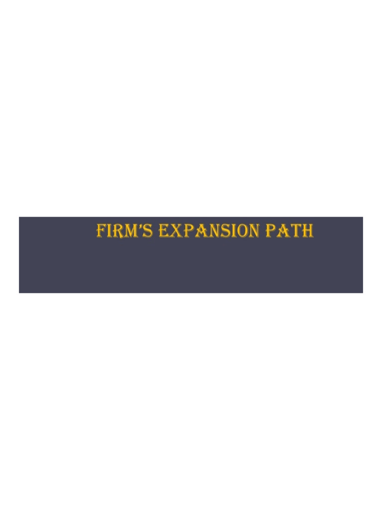 Expansion Path | PDF