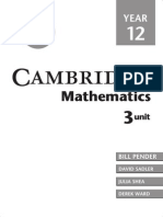 Cambridge Maths Yr 12 3unit Textbook