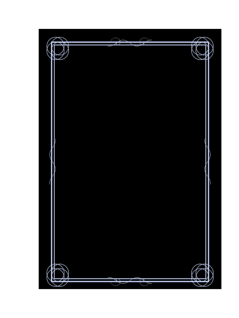 Exact Full A4 Ornamental Black Border | PDF