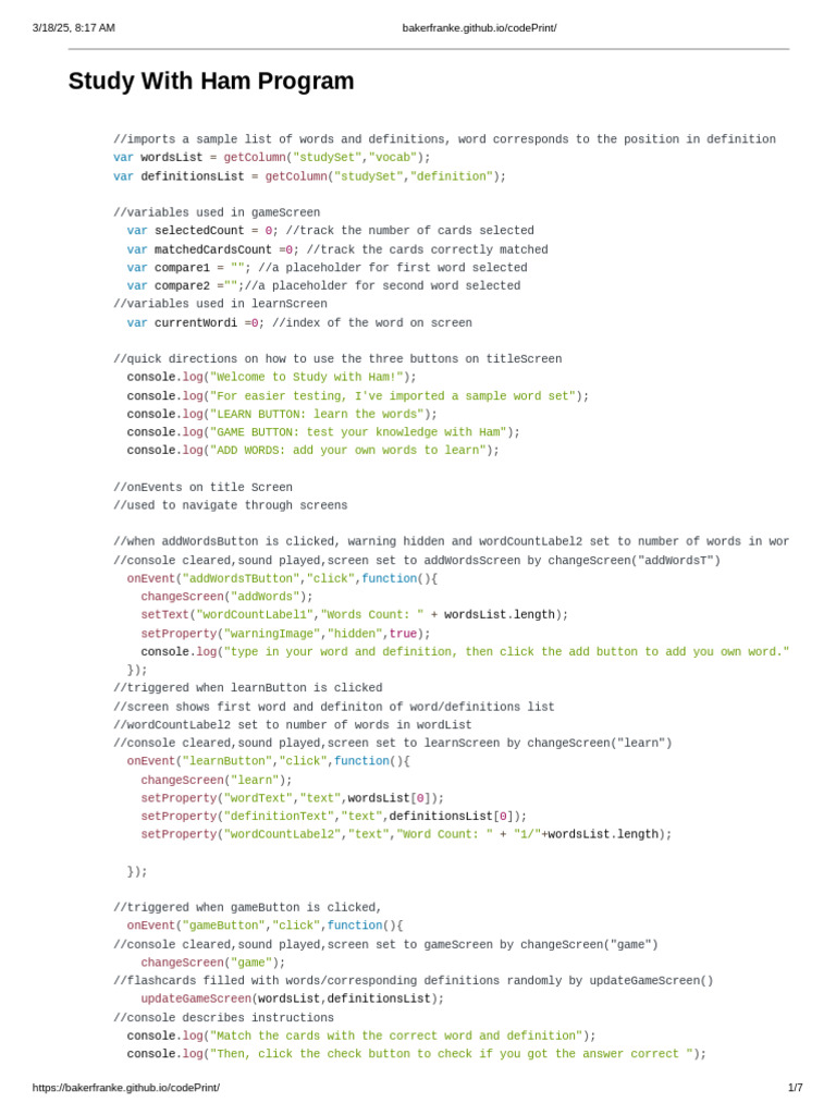 Study With Ham Program | PDF | Parameter (Computer Programming) | Computing