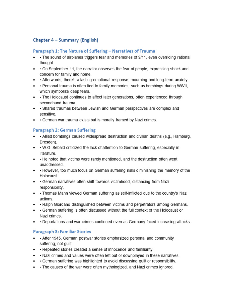 Chapter 4 Rodgers Frie | PDF | Psychological Trauma | The Holocaust