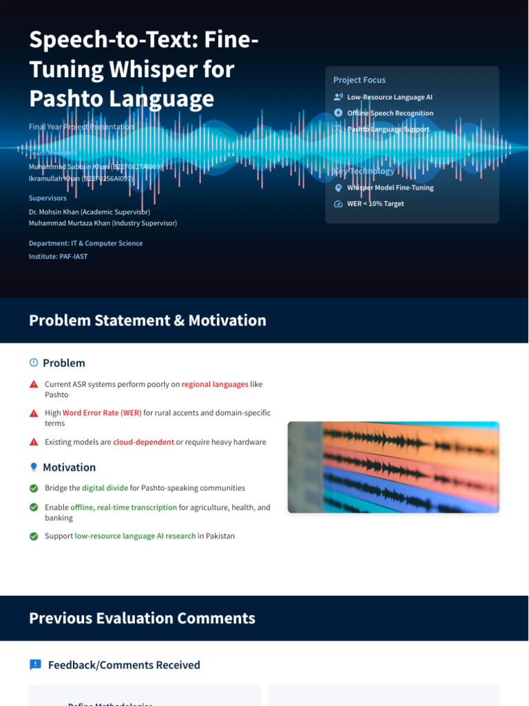 Speech-To-Text - Fine-Tuning Whisper For Pashto Language | PDF ...