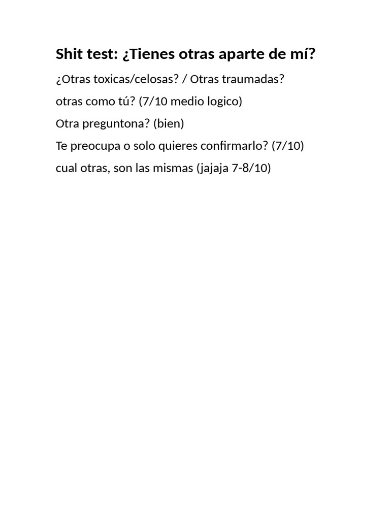 Shit Test 26-2-2026 | PDF