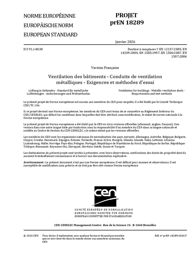 EnqCEN - EN 18289 - (F) | PDF