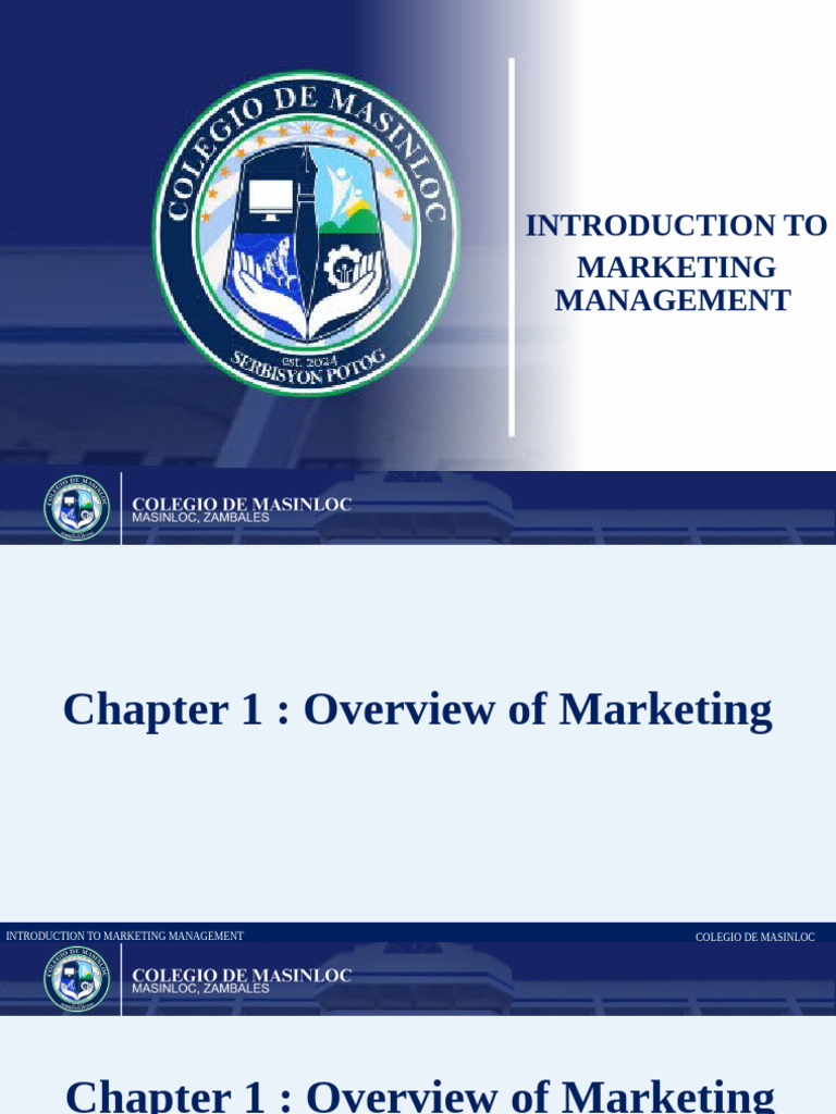 Chapter 1 Overview of Marketing | PDF | Marketing | Customer