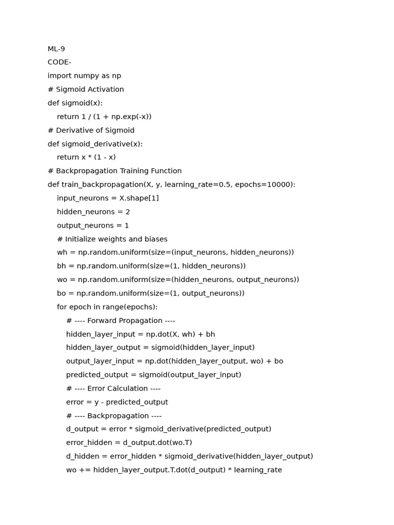 ML 9 | PDF