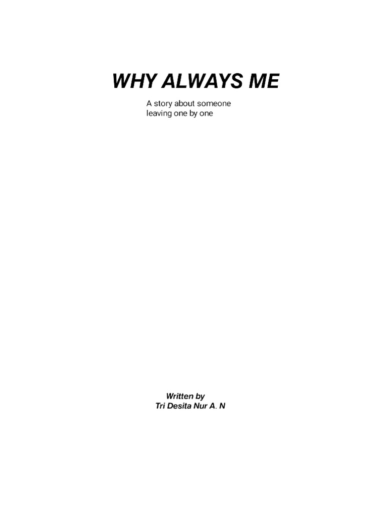Why Always Me FULL Novel-1 | PDF