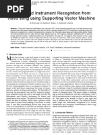 Download Singer and Instrument Recognition from video song using Supporting Vector Machine by Journal of Computing SN100492970 doc pdf