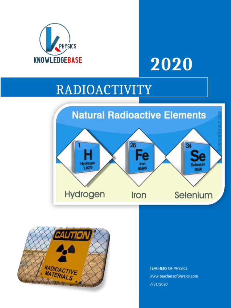 Radioactivity Knowledge Base | PDF | Radioactive Decay | Nuclear Physics