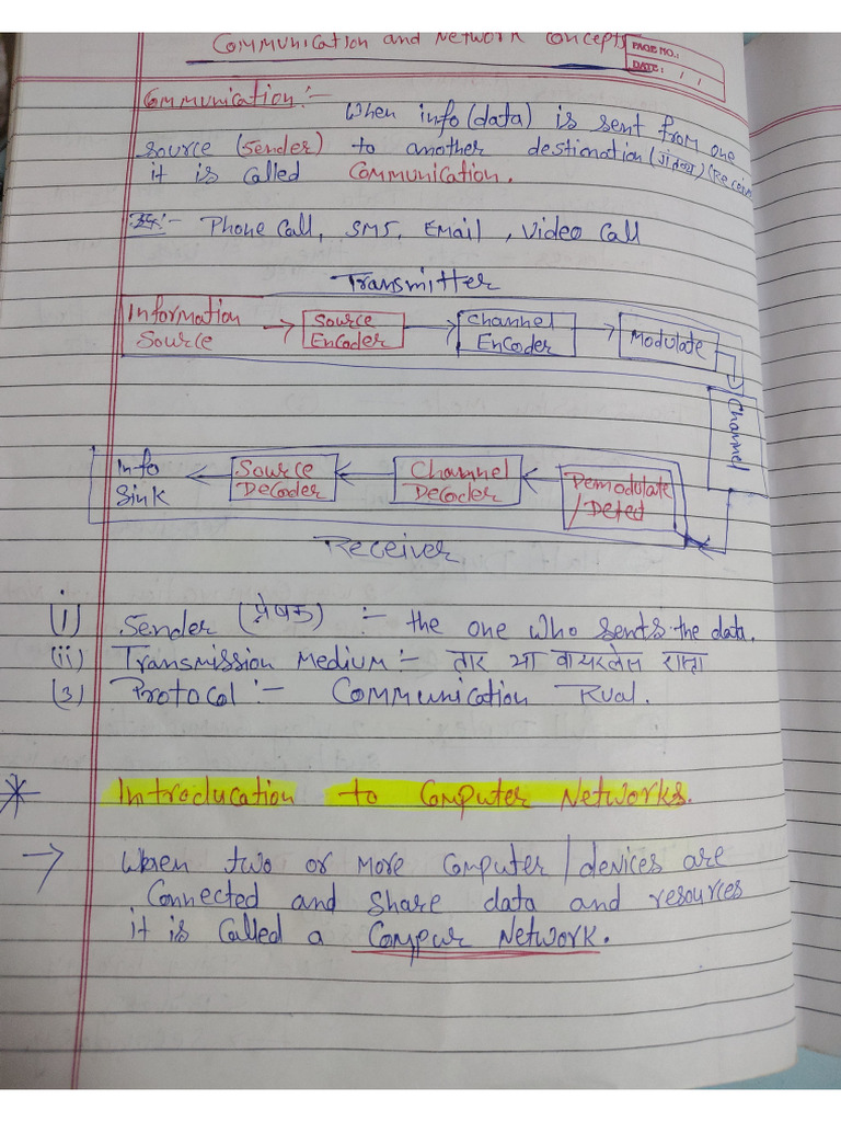 Communication and Network Concept | PDF