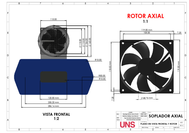 Plano Rotor Axial | PDF