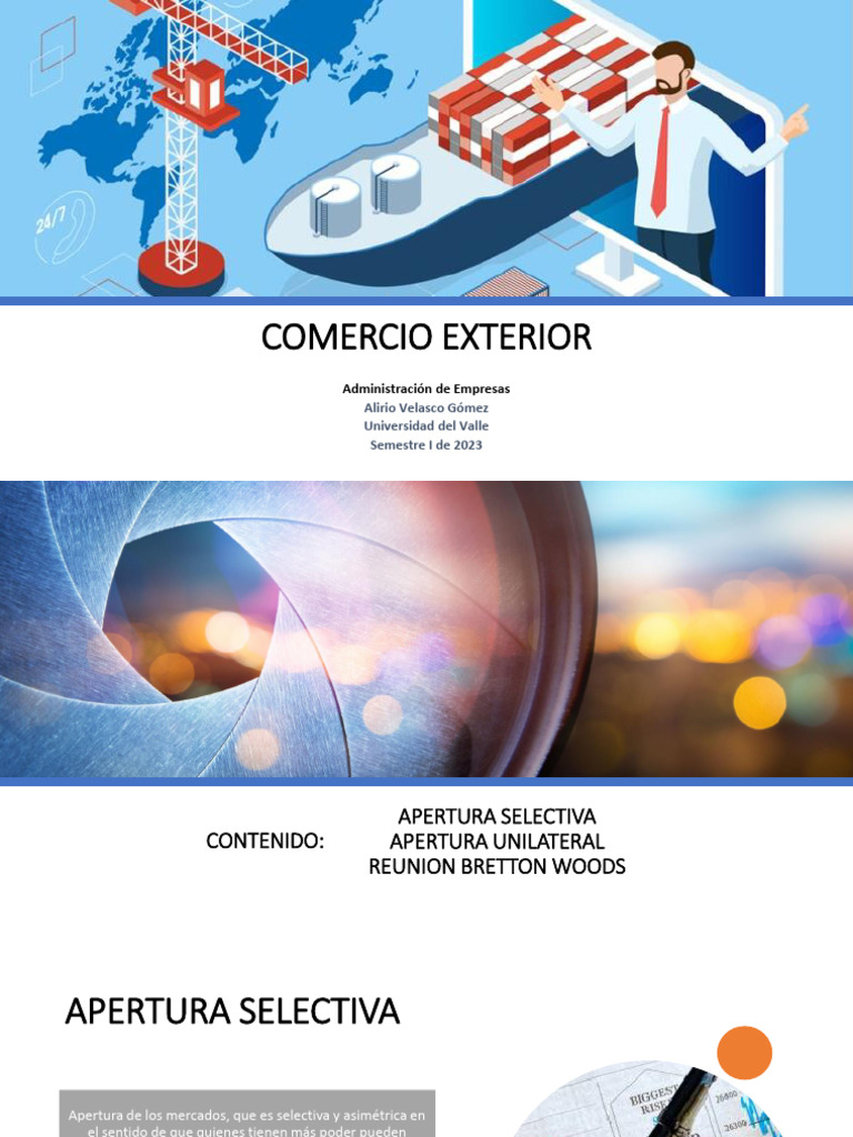 APERTURA SELECTIVA | PDF | Sistema Bretton Woods | Comercio
