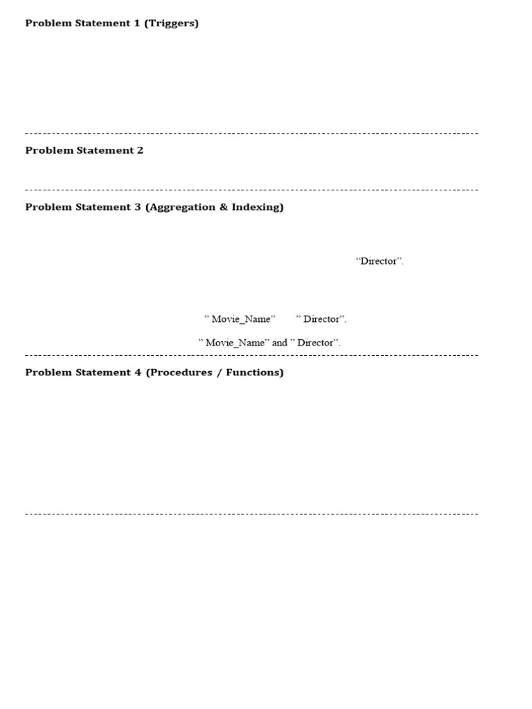 Final DBMS Problem Statement | PDF | Pl/Sql | Data