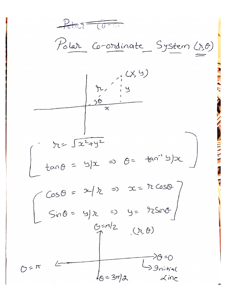 Polar Coordinate System | PDF