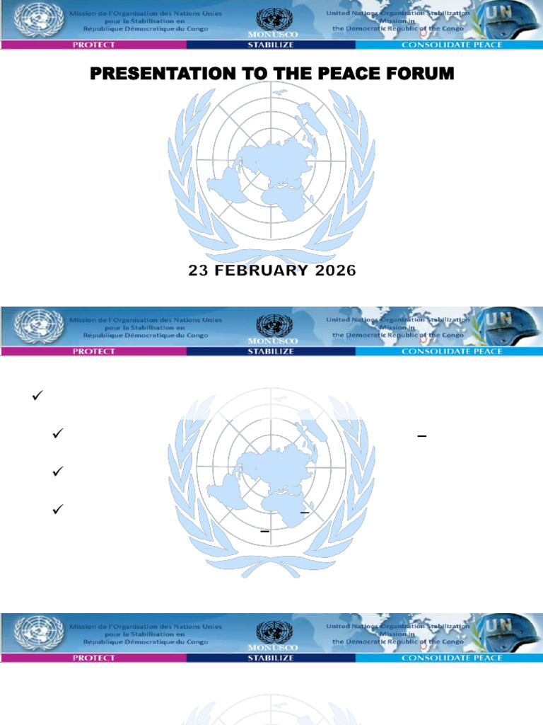 FHQ Presentationpeace Forum | PDF