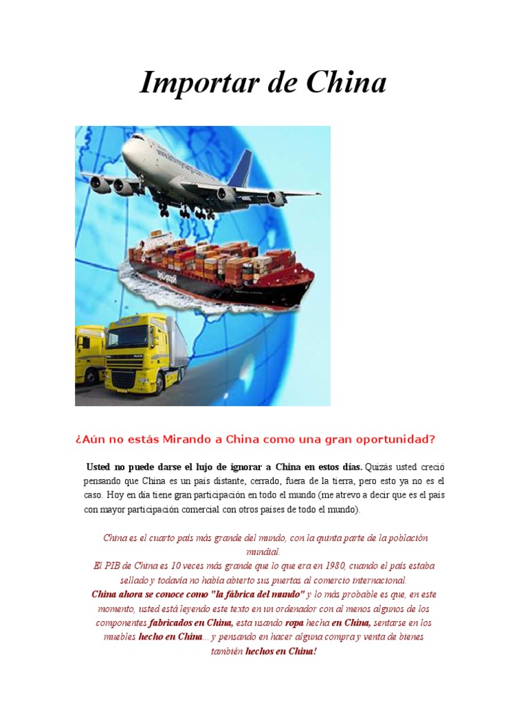 Aprende A Importar de China | PDF | China | Política mundial