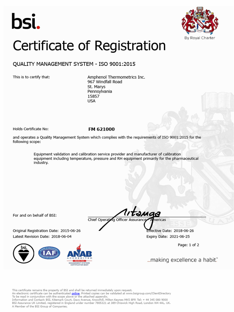 ISO 90012015 Certification StMarys | PDF | Quality Management