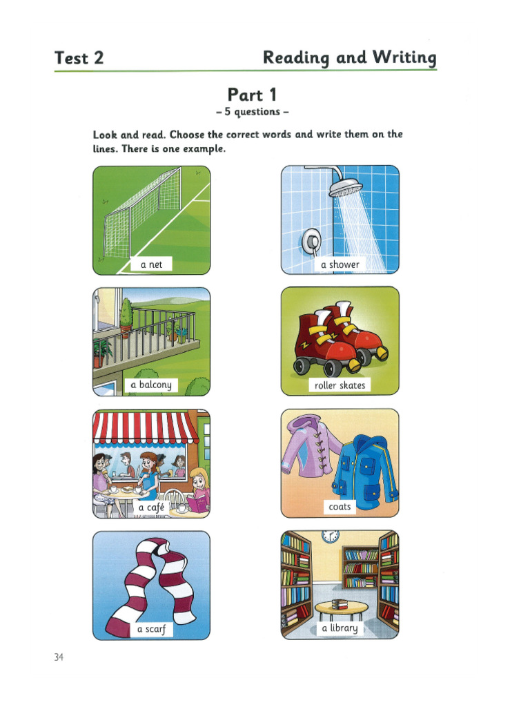 Reading and Writing Test 2 | PDF