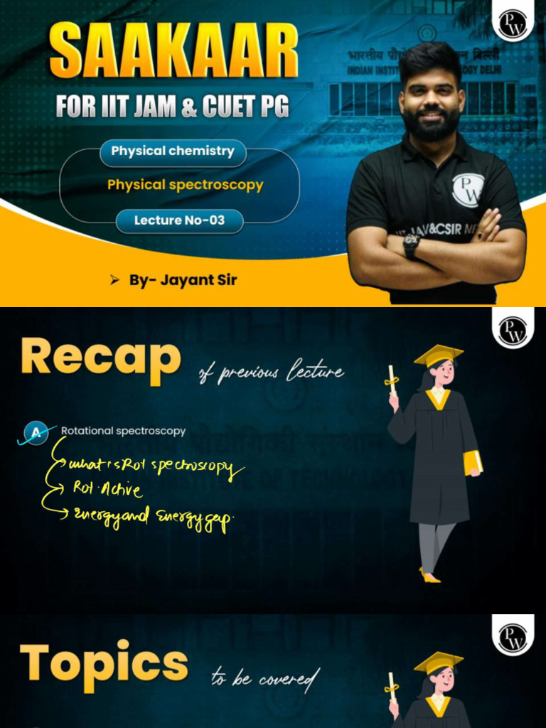 Physical Spectroscopy 03 - Class Notes | PDF