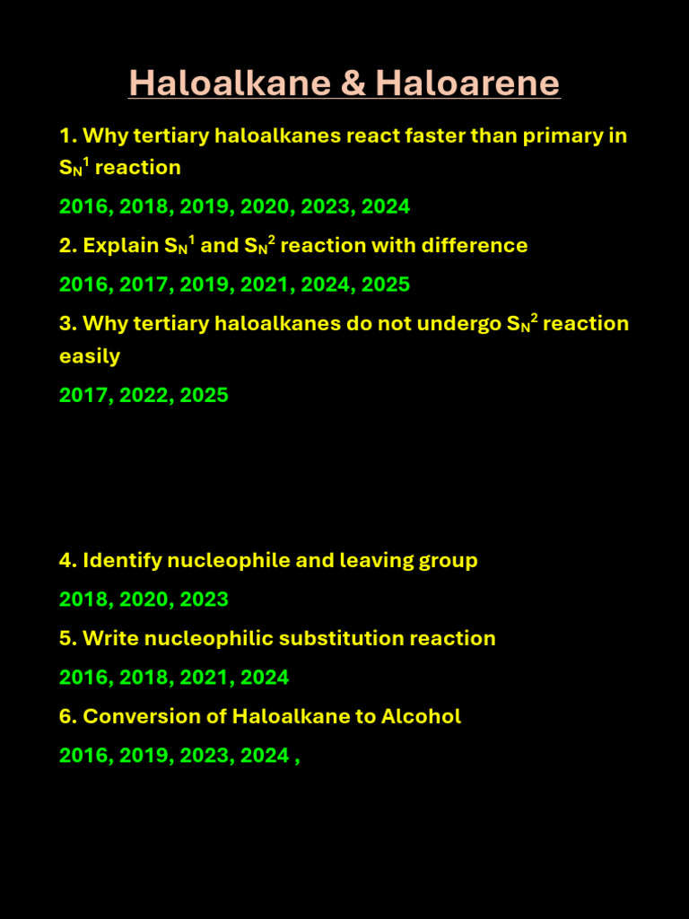 Haloalkane and Haloarene | PDF