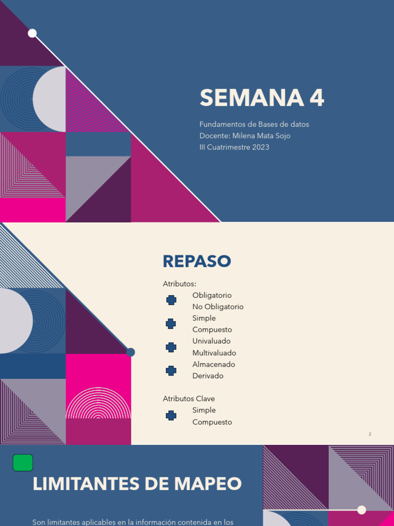 Semana 4 | PDF | Gestión de datos | Bases de datos