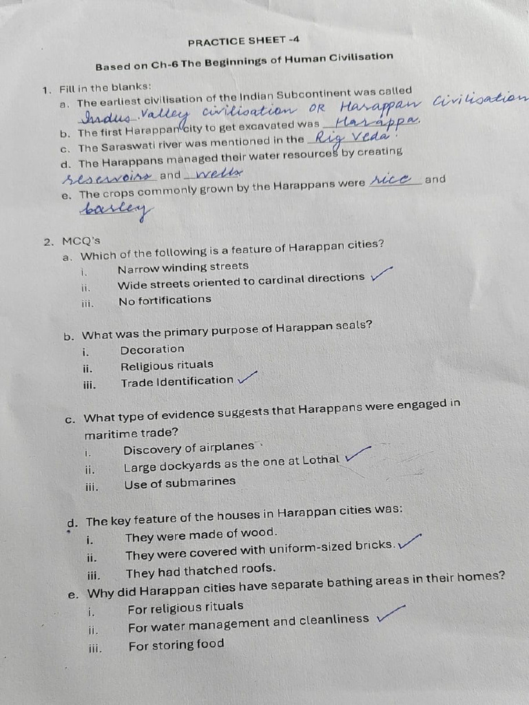 Practice Sheet-4 Answer | PDF