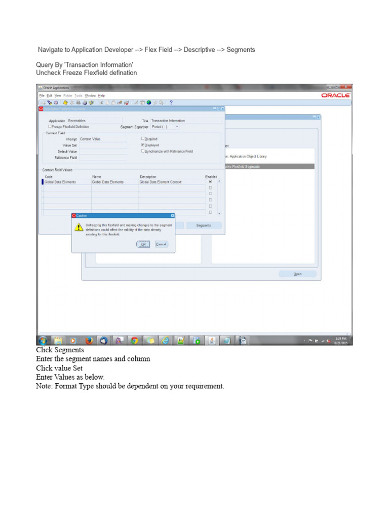 How To Make Transaction Information DFF Non Updatable-2 | PDF