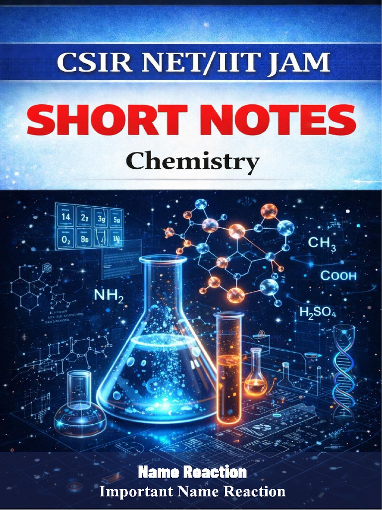 Important Name Reaction Short Notes | PDF | Ester | Aldehyde