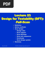 Full-Scan: Ad-Hoc Methods Design Rules Scan Register Scan Flip-Flops Scan Test Sequences Overheads Scan Design System