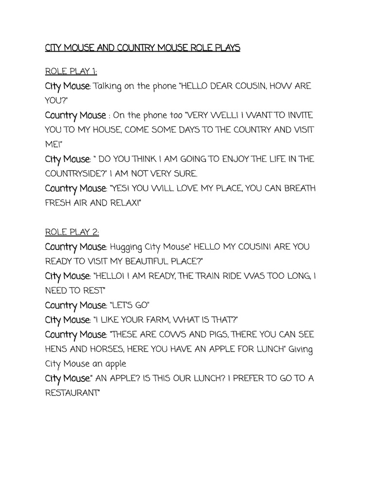 Role Plays | PDF