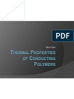 (Quiz 2) Thermal Properties of Conducting Polymers