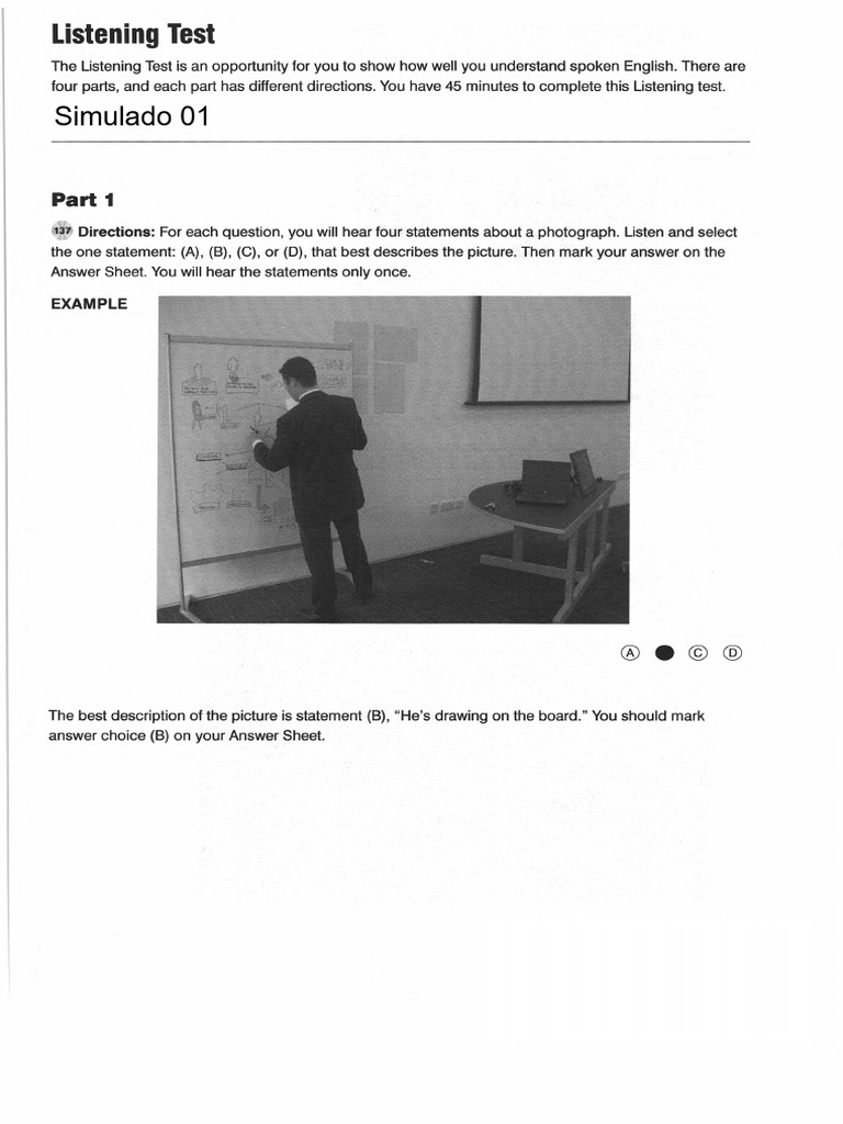 Simulado 01 Toeic | PDF