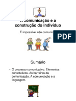 a comunicação na construção do individuo ppt