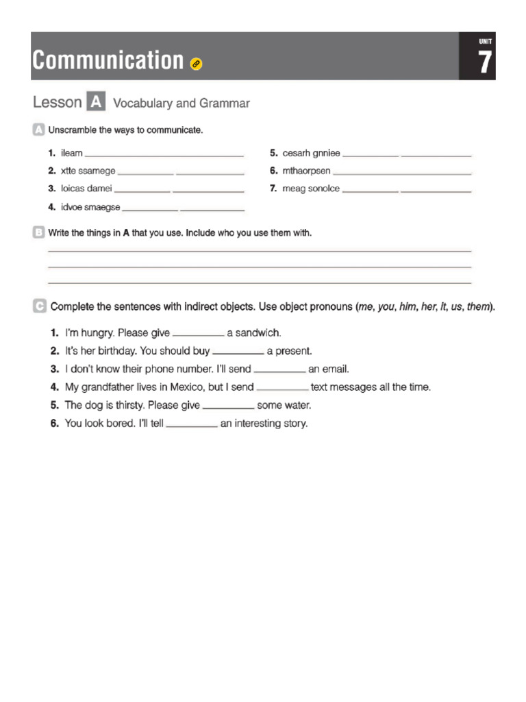 Workbook Units 7-8-9 World English 1 - Basic 7 | PDF