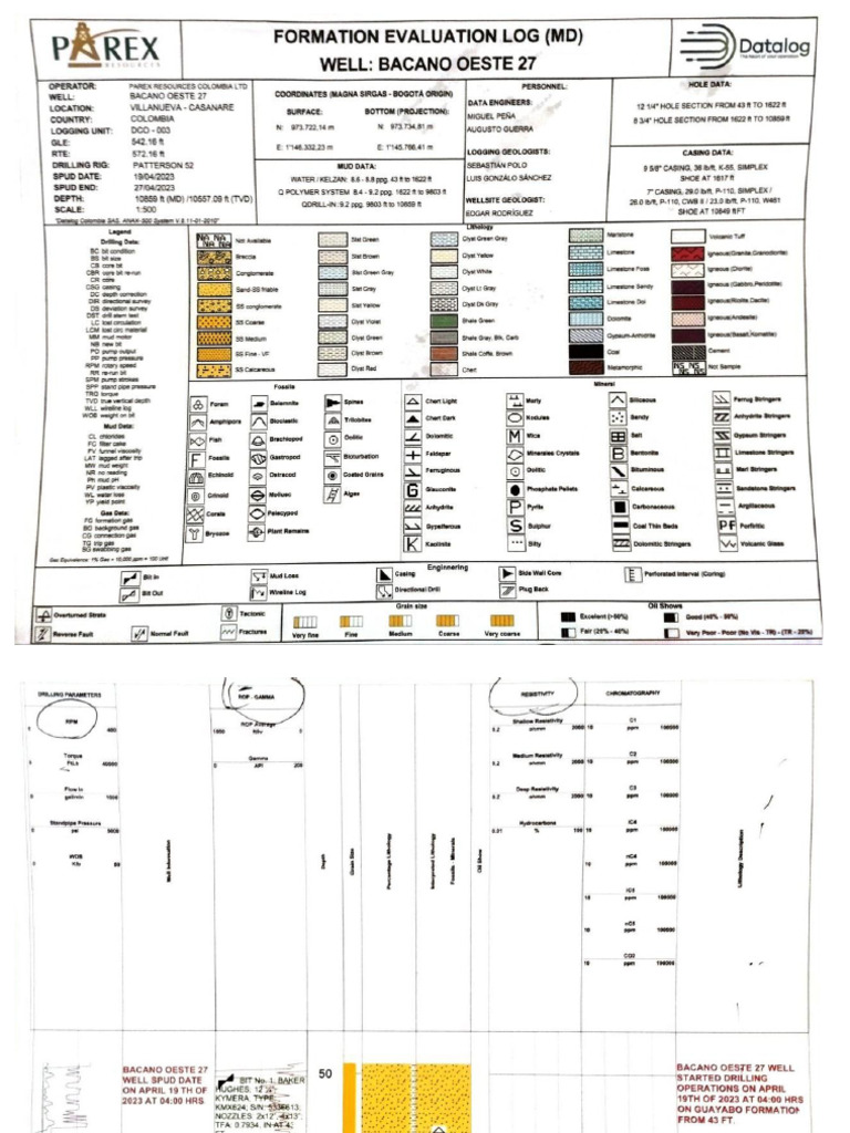 Formation Evaluation Log (MD) | PDF