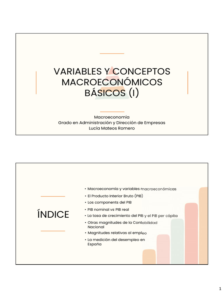 Tema 1 Macro (2) | PDF | Producto Interno Bruto | Macroeconómica