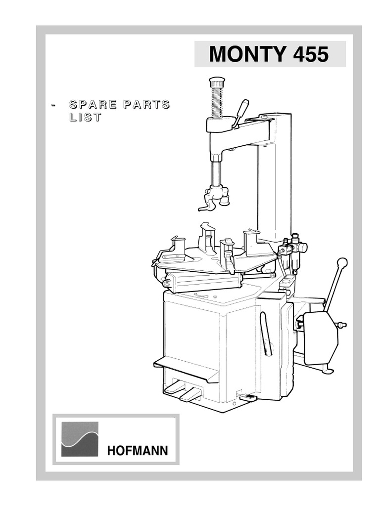 Hoffman 455 Monty Tire Machine Parts | PDF | Valve | Washer (Hardware)