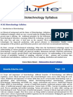 ICSE Biotechnology Syllabus