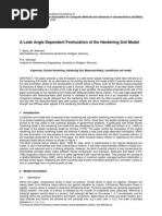 A Lode Angle Dependent Formulation of The HS Model