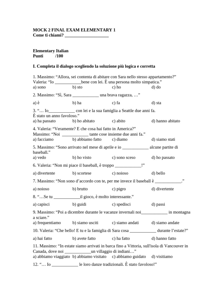 Mock 2 Final Exam | PDF