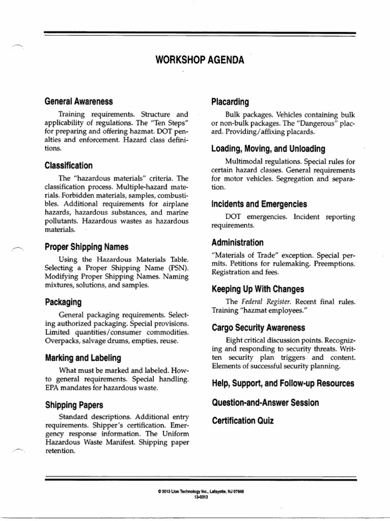 Workshop Agenda | PDF