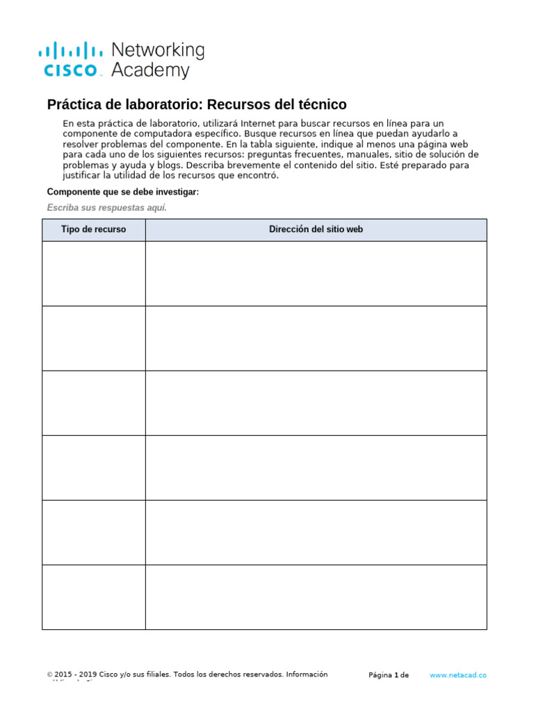 14.1.1.2 Lab - Technician Resources | PDF
