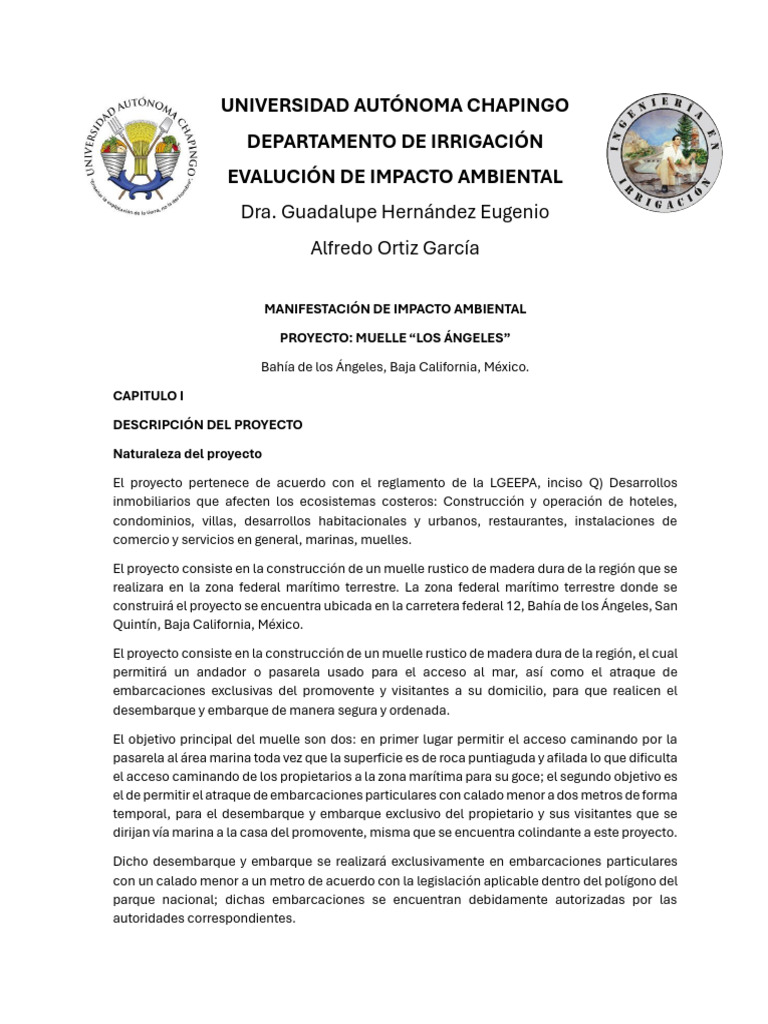 Man If Estación | PDF | Evaluación de impacto ambiental | Entorno natural