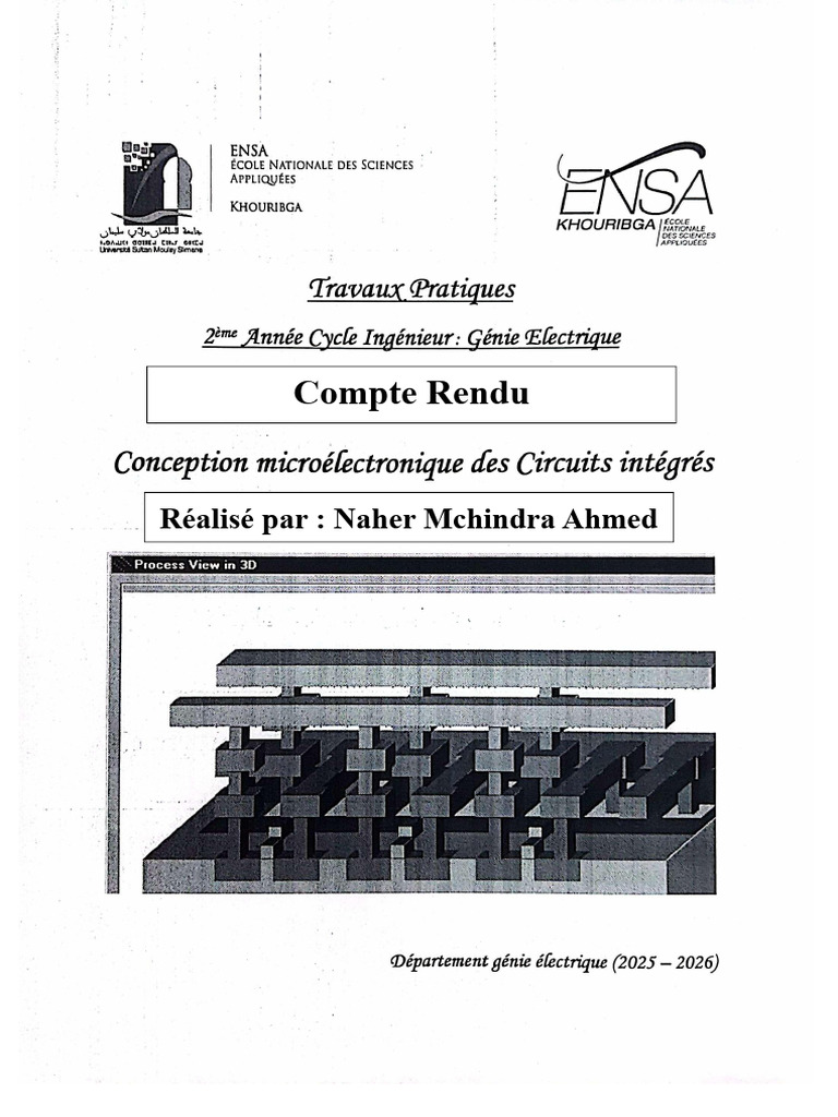 Rapport Du TP de MicroWind | PDF | Transistor à effet de champ à grille ...