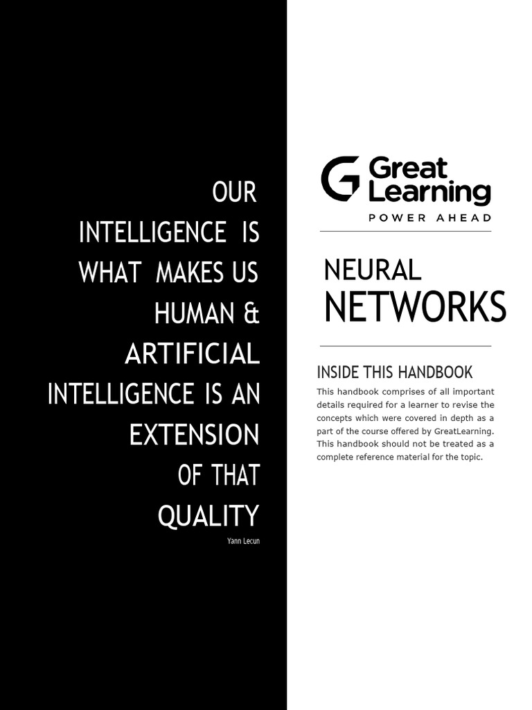 Handbook - Neural Networks | PDF | Applied Mathematics | Machine Learning