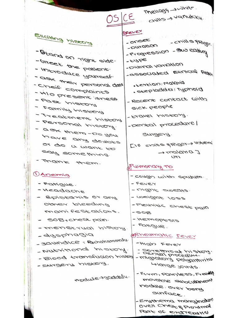 Osce Explanation | PDF