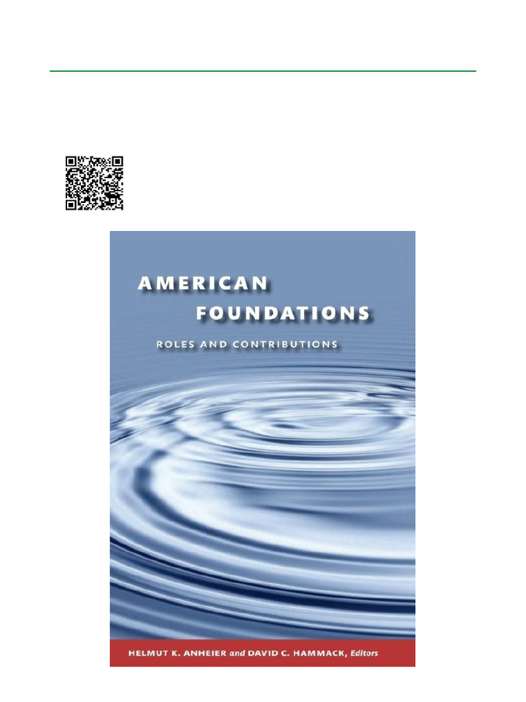 American Foundations Roles and Contributions ISBN 9780815734840 ...