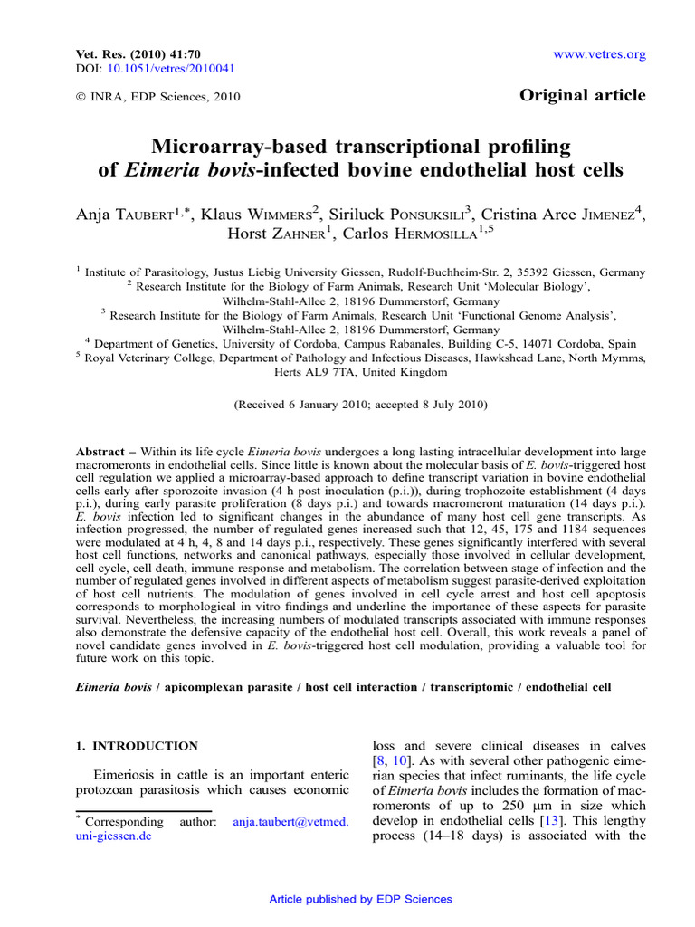Microarray-Based Transcriptional Profiling | PDF | Dna Microarray | Biology