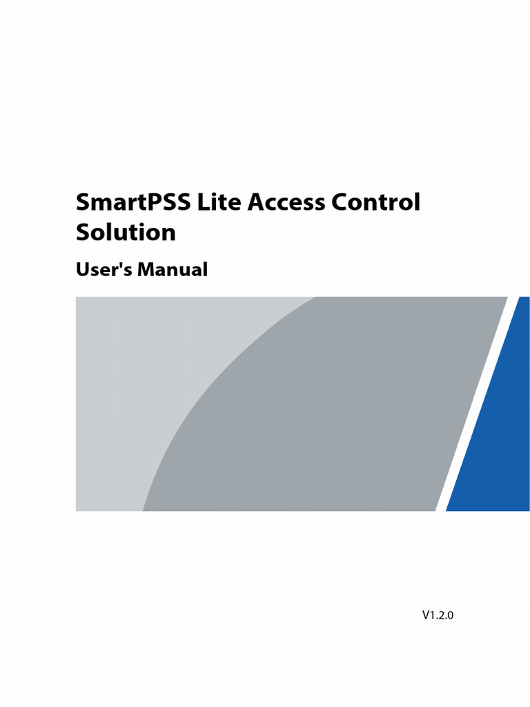 SmartPSSLite Access Manual Eng | PDF | Access Control | Computing