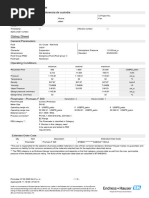 Sizing-0417 For E H Flow Meter | PDF | Flow Measurement | Fluid Dynamics